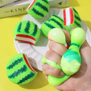 ของเล่นบีบรูปแตงโมขนาด 7 ซม. สร้างสรรค์ บีบง่าย บรรจุแป้ง TPR ช่วยคลายเครียด ของขวัญสำหรับเด็กและผู้ใหญ่ - Product Image 3