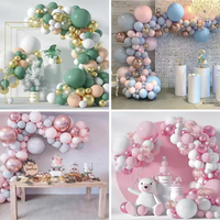 20 pièces perle bleu clair blanc Latex ballon guirlande ballon décorations de fête pour mariage et noël Premium Ballon fournitures
