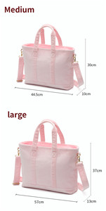 Custom DIY New Crystal Velvet Waterproof Tote Bags Winter Outdoor Travel Shopping Portable Zipper <b>Large</b> Capacity Soft Embroidery - Product Image 6