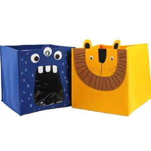 热卖宠物窝宠物屋创意卡通动物储物盒毛毡织物儿童储物篮组织
