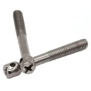 DIN 404 Galvanized and Stainless Steel A2/A4/SUS304/316L Slotted Capstan Screws Sealing Screws Electric Meter Screws