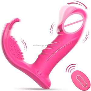 Venta al por mayor de fábrica: Juguetes sexuales para adultos para mujeres, bragas vibradoras con 3 modos de ondas y 7 de vibración, juguete en forma de rosa, vibrador de mariposa portátil para punto <span class=keywords><strong>G</strong></span>. - Product Image 1
