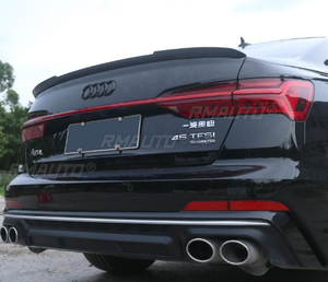 สปอยเลอร์หลังรถยนต์ ชิ้นส่วนตกแต่งสปอยเลอร์หลังสำหรับ Audi A6 S6 C8 2019-2024 อุปกรณ์ตกแต่งรถยนต์ - Product Image 5