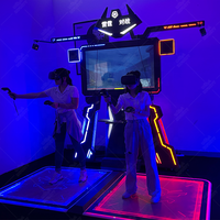 Machine de jeu de parc à thème Infinity VR, simulateur VR, plateforme de marche dans l'espace, plateforme debout VR avec tir pour adultes