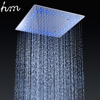 Breloques douche LED 20 pouces, accessoires de salle de bains, robinets de douche au plafond, SPA, ensemble de pomme de douche