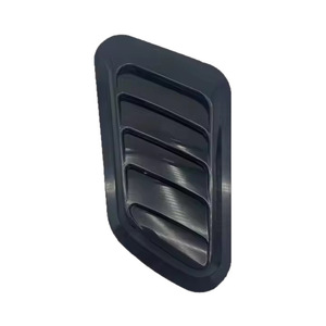 Couverture de ventilation de capot de voiture Yibo en fibre de carbone noire, autocollant d'admission d'air pour modification de carrosserie de véhicule - Product Image 3