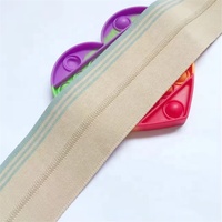 Col en coton écologique personnalisé, fin, jacquard, bordure côtelée