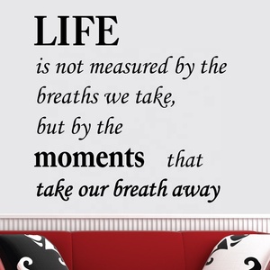 Adesivo da parete in PVC autoadesivo adesivo <span class=keywords><strong>con</strong></span> testo rimovibile stampato UV lettere inglesi <span class=keywords><strong>per</strong></span> la decorazione domestica - Product Image 5