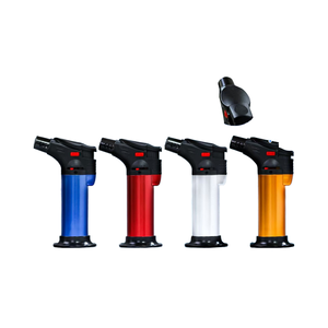Portable <strong>Butane</strong> Jet Flame <strong>Torch</strong> <strong>for</strong> BBQ Kitchen Windproof Refillable Cigarette Cigar Lighter Logo Packed Cheap Option Wholesale - Product Image 5