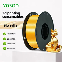 Filament de soie PLA bicolore/multicolore de 175 mm de diamètre, bobine de 1 kg, texture soyeuse, fourni par le fabricant chinois