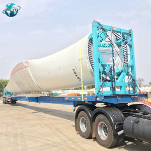 Trung Quốc Nhà Sản Xuất Nối Dài Bán Rơ Moóc Căng Kính Thiên Văn <span class=keywords><strong>Lowbed</strong></span> Phẳng Cho Turbin Gió Lưỡi Gió - Product Image 3