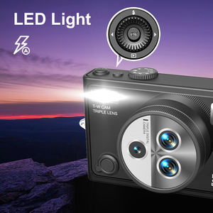 Nouvel arrivage Appareil photo numérique Wifi 3 objectifs 5K vidéo 64MP avec écran IPS de 2.8 pouces et lumière LED pour la photographie - Product Image 6