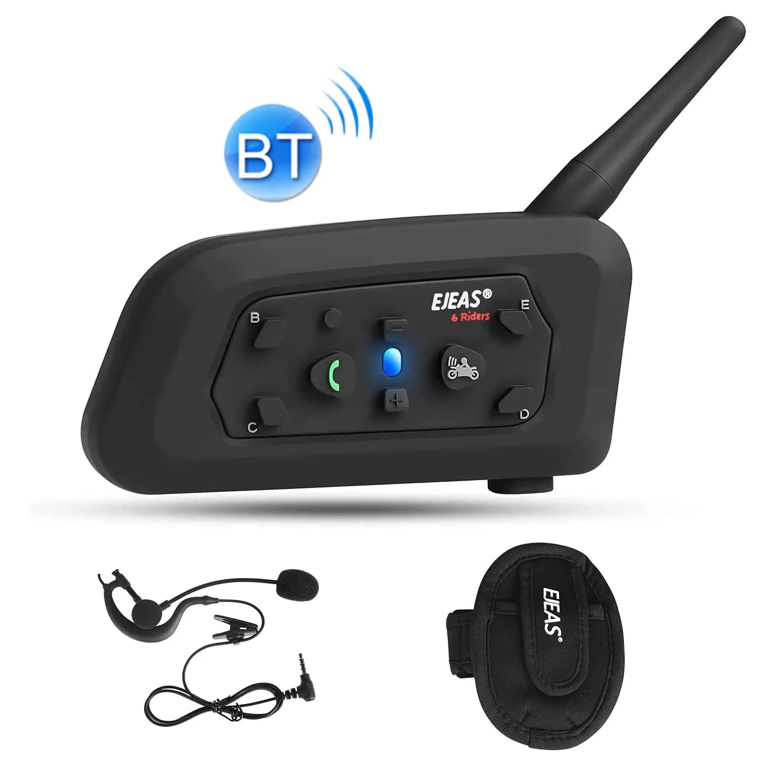 Tsd V6C calcio Hockey Rugby arbitro moto interfono bluetooth casco vivavoce chiamata comunicazione auricolare walkie talkie