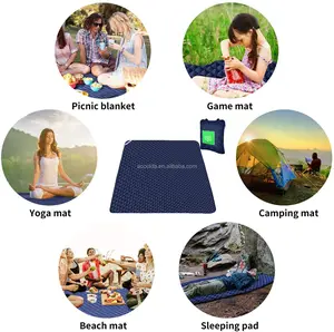 Extra Grote Waterdichte Opvouwbare Picknick Deken Draagbare Strand Deken Outdoor Mat Voor Achtertuin Camping Wandelen Reizen Festival