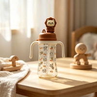 Biberon d'apprentissage personnalisé de 300 ml pour bébé, sans BPA, en PC, pour l'eau et le lait, idéal pour les soins de bébé (vente en gros)