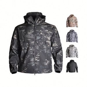 Veste coupe-vent camouflage imperméable de luxe pour homme, idéale pour la pluie et la conduite - Product Image 3