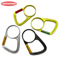 XINXUHONG KC-012 Mousqueton de montagne en alliage d'aluminium, crochet à ressort extérieur, porte-clés pour bouilloire, grand crochet circulaire