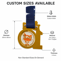 Medalla Deportiva de Metal Personalizada con Esmalte Cocido, Recuerdo de Competición con Logotipo, OEM ODM, 12 Años de Experiencia en Fábrica, CE Prop65