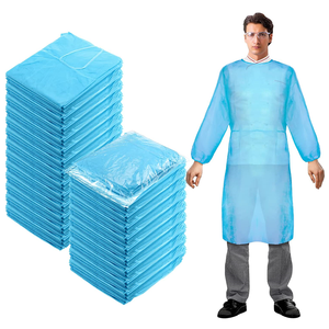 Stricken Sie elastische Manschetten vollständig geschlossen Autoklav ierbare Kleidungs stücke mit doppelter Krawatte - Product Image 6