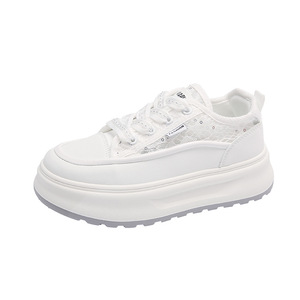 Chaussures compensées tendance pour femme, respirantes en maille, polyvalentes, style streetwear, collection été 2024 - Product Image 5