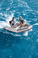 Bateau pneumatique gonflable Bestway 65047 Caspian Pro 4 personnes, bateau léger en caoutchouc, bateau de sport avec moteur