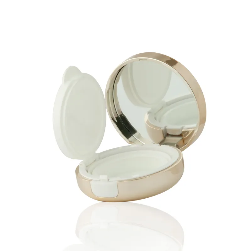 Luxury air cushion powder case with puff and mirror