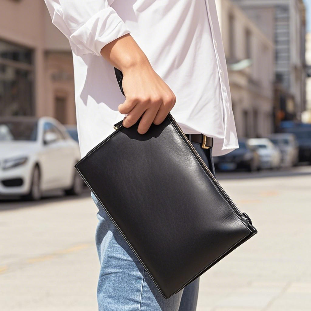 Leather Clutch Bags for Men Stylish Functional
