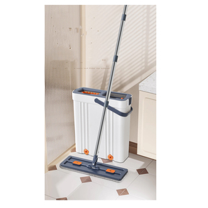 ไม้ถูพื้นแบบรีดน้ำพร้อมถัง รุ่นรัสเซีย ไม่มีค่าบริการ พร้อมแผ่นไมโครไฟเบอร์ 2 ชิ้น สำหรับทำความสะอาดบ้าน - Product Image 4