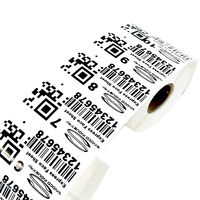 Cinta de Transferencia Térmica de Resina de Cera para Impresora de Etiquetas, 110 mm x 450 m, Núcleo de 1 Pulgada, Color Negro, Compatible con Zebra, Datamax, Konica Minolta