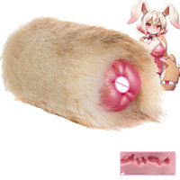 Realistischer Vagina-Masturbator für Männer Weiche Silikon-Taschenmuschi mit Abdeckung Warmes Fell Plüschiges Onahole Sexspielzeug für Männer18+