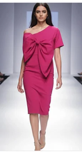 Super Oferta 2026 Vestido de Fiesta para Mujer con Diseño Liso, Mangas 3/4, Material Georgette - Product Image 4