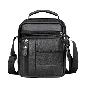 Custom Logo Fashion Genuine Leather Crossbody Bags for Men-Designer Shoulder Handbag - Product Image 1
