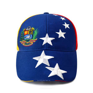 Gorra de Béisbol con Logotipo Bordado en 3D del Equipo Nacional de Fútbol de Venezuela, Gorras Deportivas Marrón, Fabricante Mayorista - Product Image 1