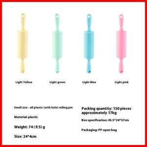 Phong Cách Mới Công Cụ Nướng Thép Không Gỉ Cán <span class=keywords><strong>Pin</strong></span> Stick Pastry Bánh Pizza Bột Con Lăn Với Độ Dày Nhẫn Guidesfor Nướng - Product Image 4