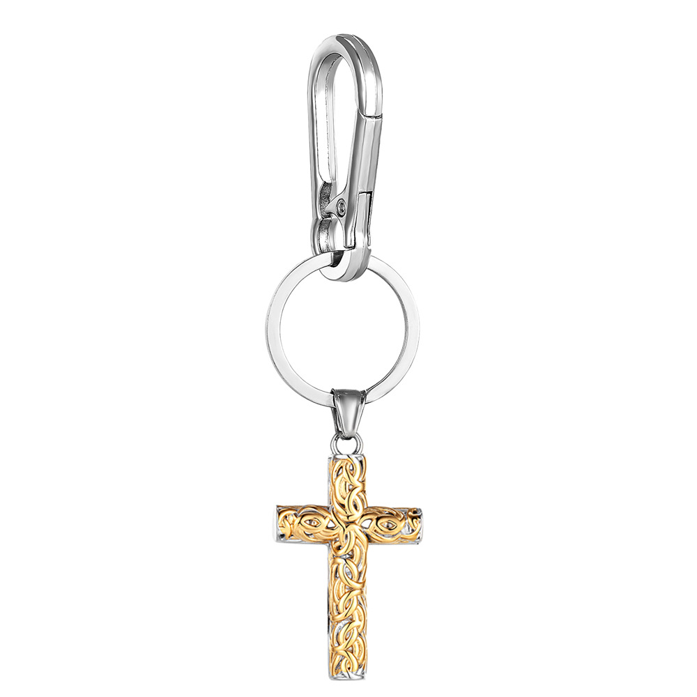 Pendentif bicolore avec fermoir bec d'aigle