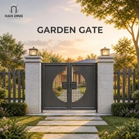 Portail de jardin en aluminium en promotion, design moderne et minimaliste, portail coulissant de sécurité de 1,2 m, thermolaqué, antirouille, résistant aux UV