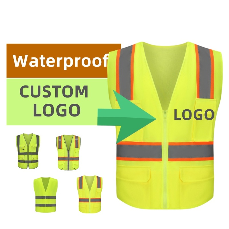 Orange Unisex Safety Highconstruction Workwear Reflective