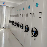 Sistema de Estanterías Móviles Compactas de Acero Industrial, Estante de Almacenamiento Resistente para Almacén, Oficina, Unidad de Archivo