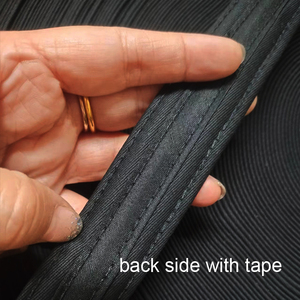 DWDP felpa in cotone 100% nero di tappi per la realizzazione del cappuccio lato posteriore con nastro faccia laterale <span class=keywords><strong>4</strong></span> punti cappello fascia - Product Image 4