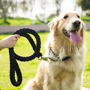 Custom Multicolor Heavy Duty Woven Nylon Braided Lovely Fashion Pet <strong>Collars</strong> and P <strong>Chain</strong> Leashes Set <strong>for</strong> Medium and Large <strong>Dogs</strong> - Product Image 1