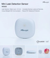 Mini capteur de détection de fuite Milesight WS303 Capteur LoRaWAN Les fuites d'arrêt évitent d'autres dommages