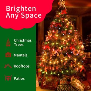 Rõ Ràng Giáng Sinh Chuỗi Đèn 100 200 300 Đếm Sợi đốt Bóng Đèn Mini Đèn Cho Trong Nhà Xmas Cây Trang Trí Đám Cưới - Product Image 4