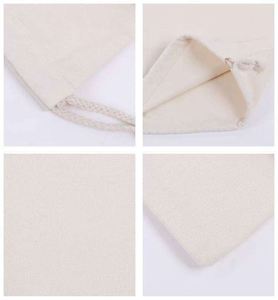 Hot Sale <b>Recycled</b> Fabric Sublimation Custom Logo Canvas Gift Pouch Organic Cotton Drawstring <b>Bags</b> - Product Image 5