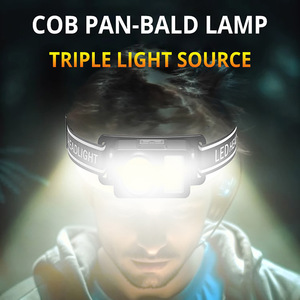 ไฟฉายคาดศีรษะแบบชาร์จไฟได้ ไฟ LED COB แสงสีแดง สำหรับตกปลา พกพาสะดวก ใช้กลางแจ้ง พร้อมฟังก์ชั่นหรี่ไฟ - Product Image 3