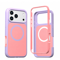 Coque de téléphone de luxe magnétique à boutons indépendants et boutons tactiles en aluminium pour iPhone 17 Air 16 15 14 13 12 11 18 Pro Max