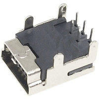 10 connecteurs mini USB 5P femelles, prise à 90 degrés avec 4 broches de positionnement, forme de prise en T droite