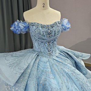 Robes de bal de soirée bleu féerique à paillettes pour les filles de 16 ans Jancember 6596-1 - Product Image 1