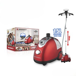 Défroisseur vapeur JAMAKY 3000W - Réservoir de 1500 ml, vapeur de 32 g/min, perche réglable, pour vêtements/maison - Product Image 3
