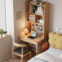 Table de chevet perforée en bois massif, faite à la main, pour ordinateur, 70 cm de large, table d'étude pour enfants, surface de bureau
