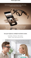 Lunettes Intelligentes AIMB-G9 avec Double Caméra 1080P, Activation Vocale IA, Enregistreur Photo/Vidéo, Traduction en Temps Réel, Étui de Charge Type-C
